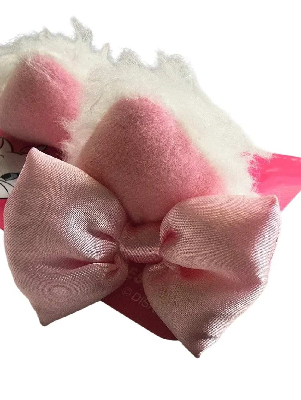 Disney Marie Aristocats Tokyo Disney Japan Plush Hair Clips Pink Bow